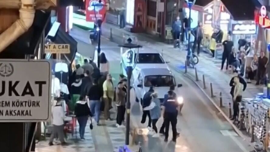 Bartın’da Sokak Ortasında Gergin Anlar