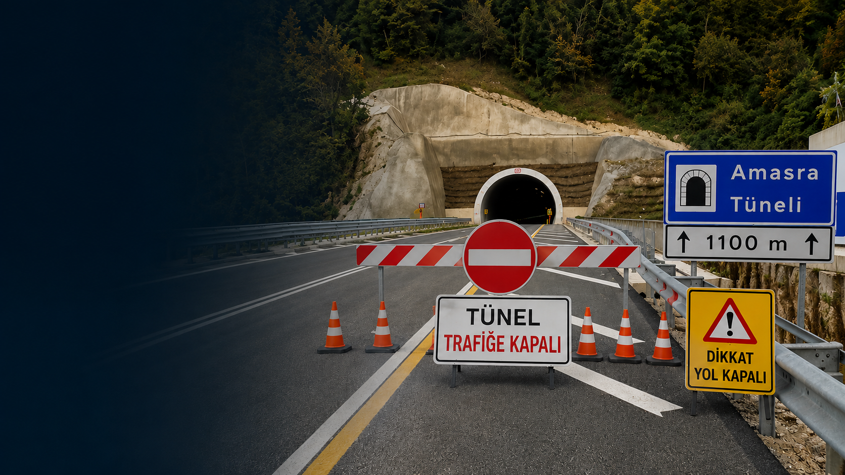 Amasra’ya Gidecekler Dikkat ! Yarın Sabah Tünel Kapalı