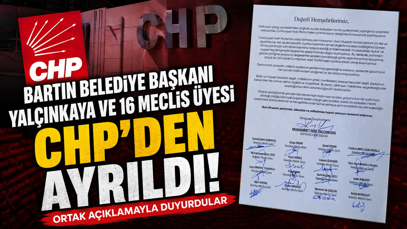 Topluca CHP'den İstifa Ettiler