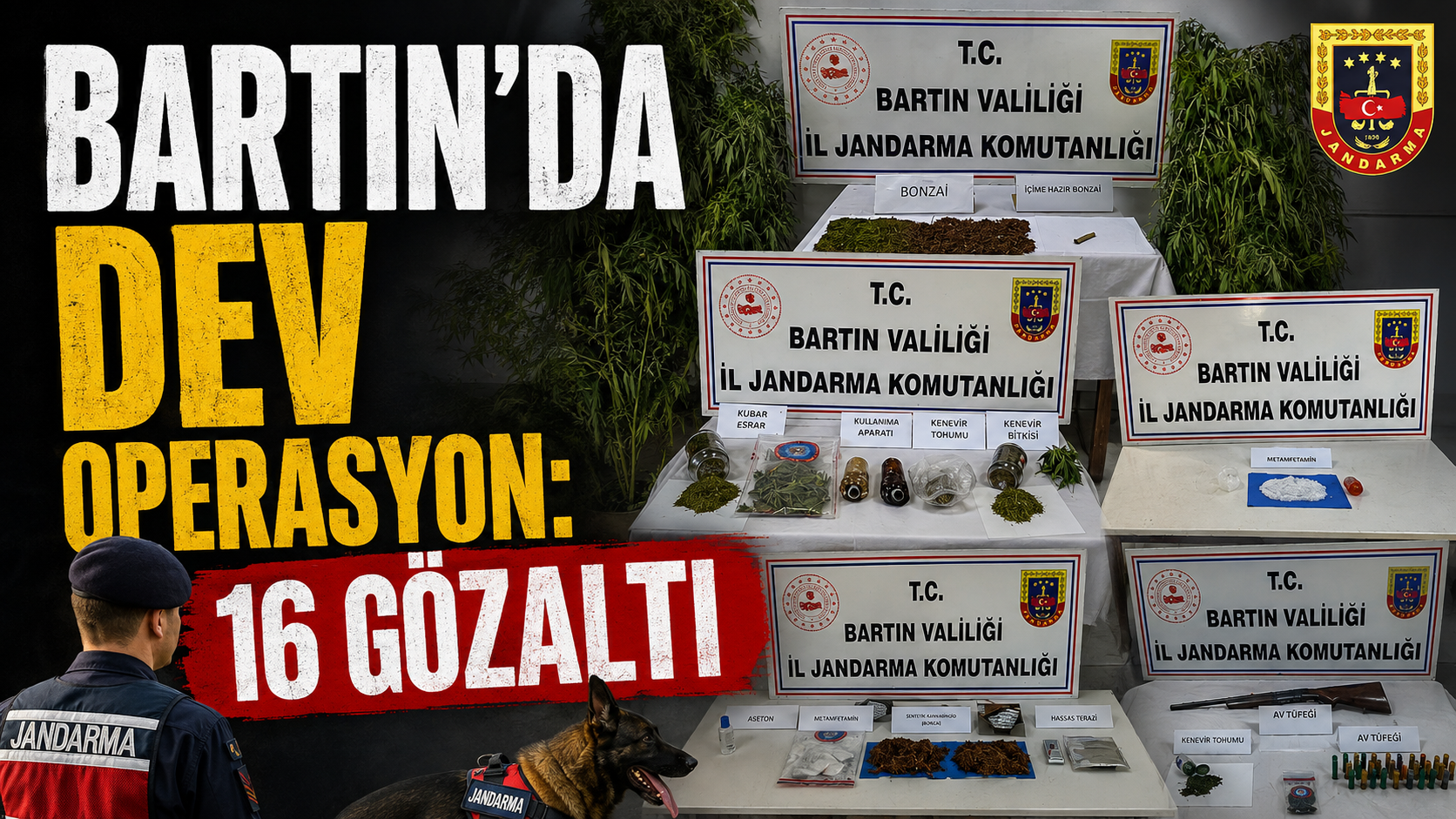 Bartın’da Dev Operasyon: 16 Gözaltı