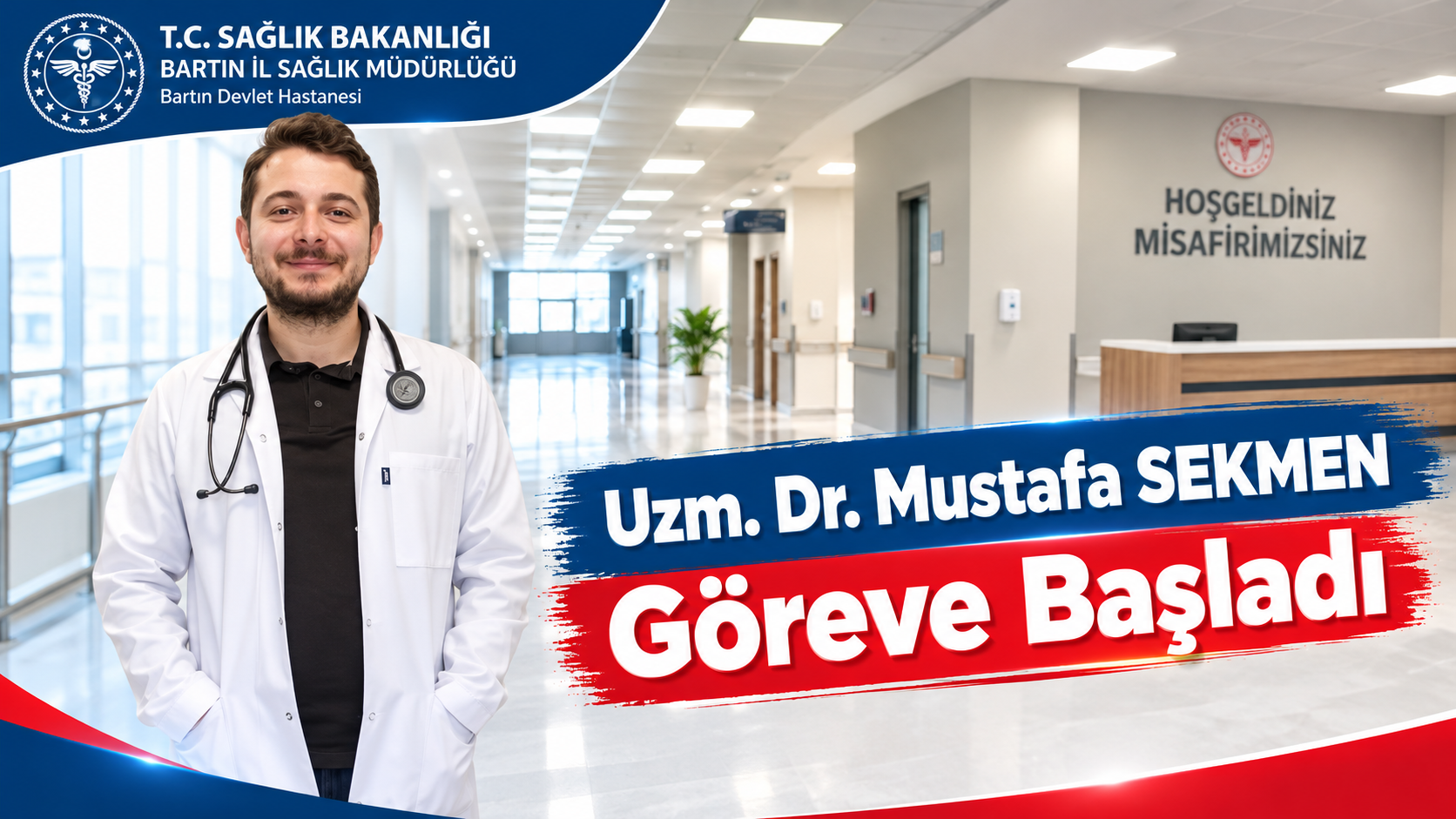 Dr. Mustafa SEKMEN Göreve Başladı