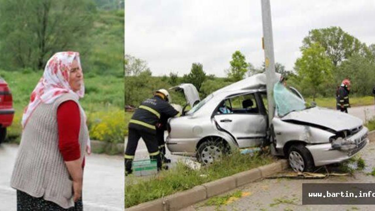 Oğlunun kaza yaptığı aracı görünce gözyaşlarına boğuldu