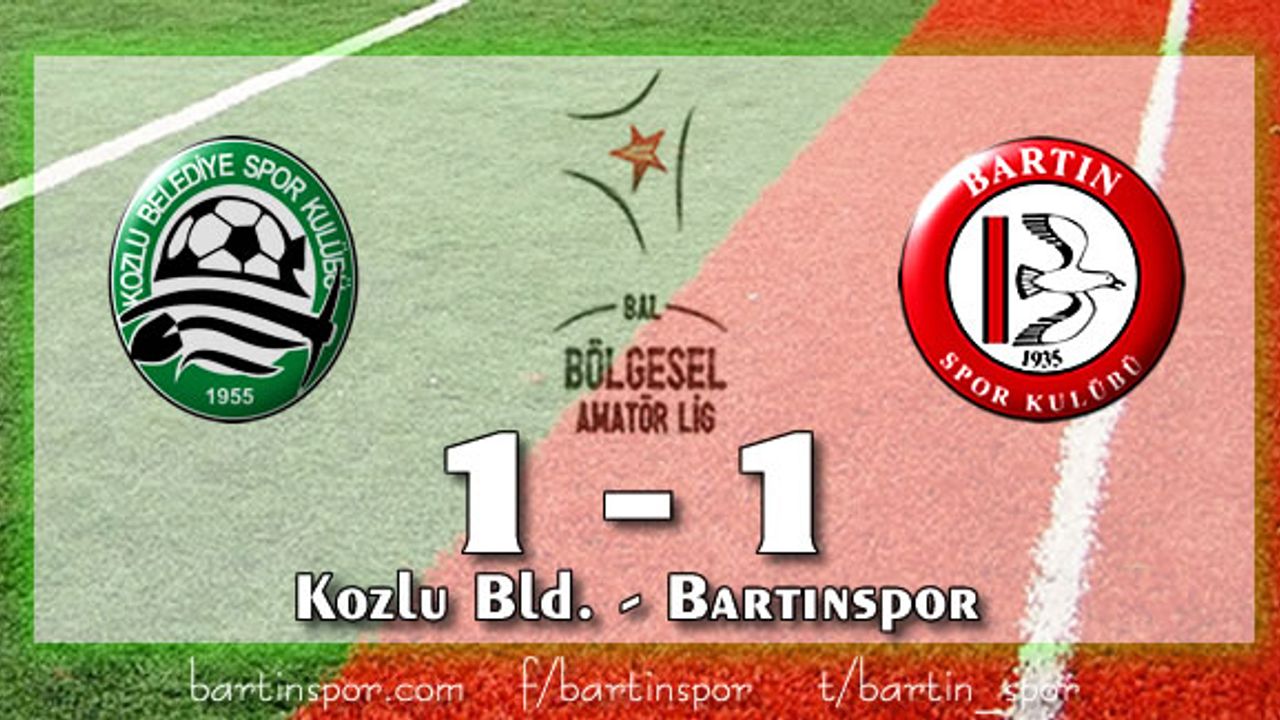 Bartınspor Fırsatı Kaçırdı: 1-1