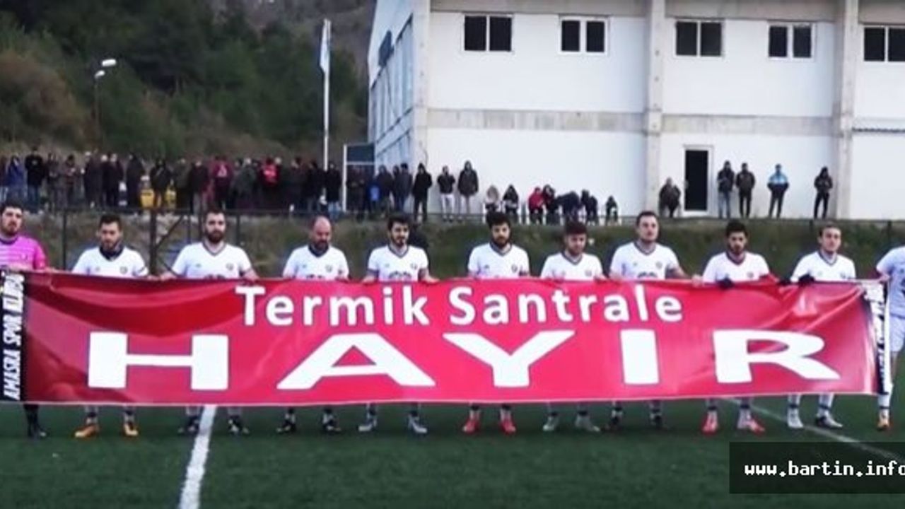 Sahaya Termik Santrale Hayır Pankartıyla Çıktılar