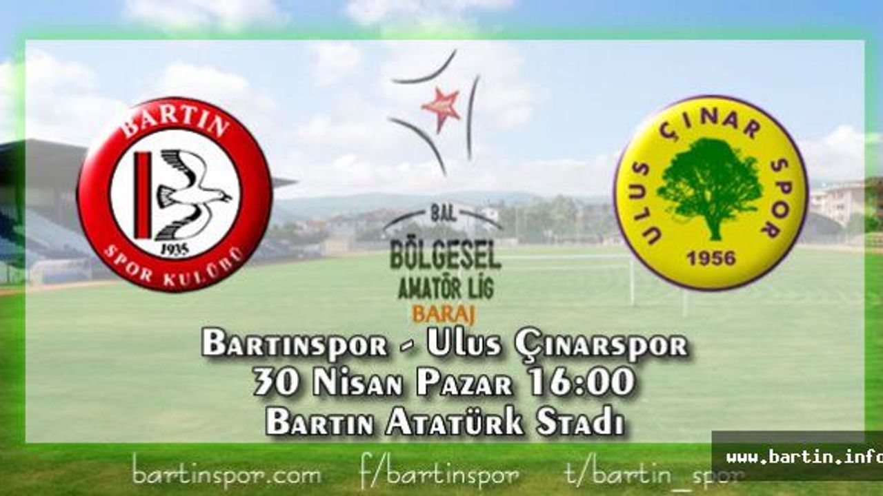 Bartınspor Kader Maçına Çıkıyor