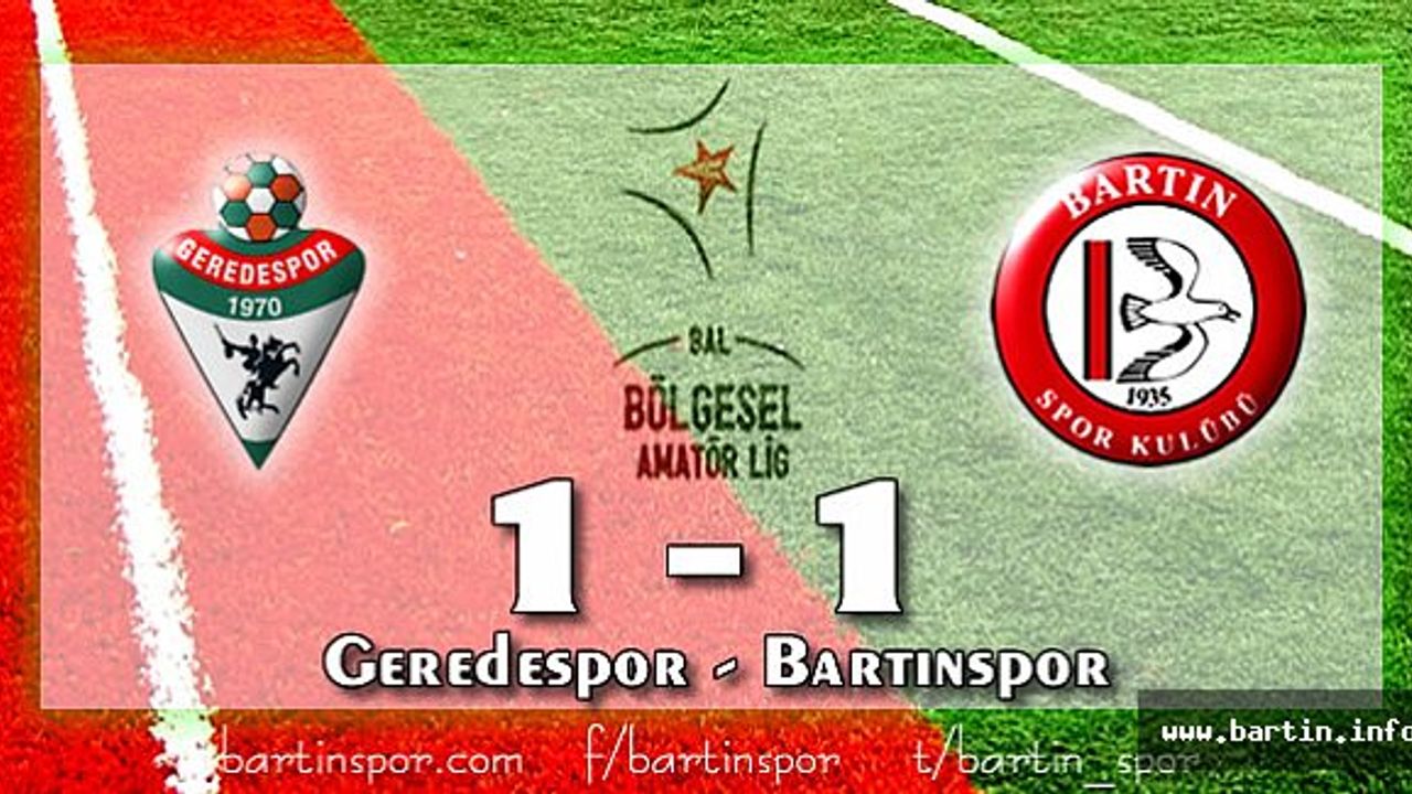 Bartınspor Sezonu 1 Puanla Kapattı: 1-1