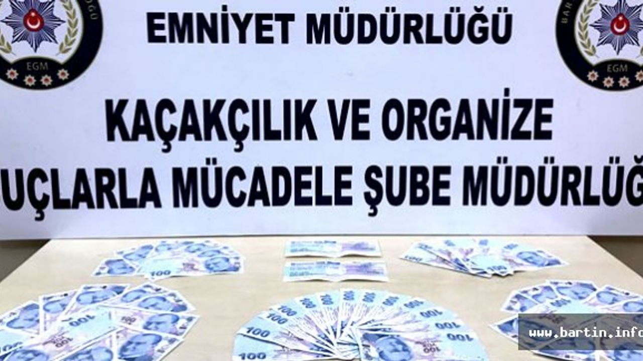 Bartın'da sahte para ve çek operasyonu