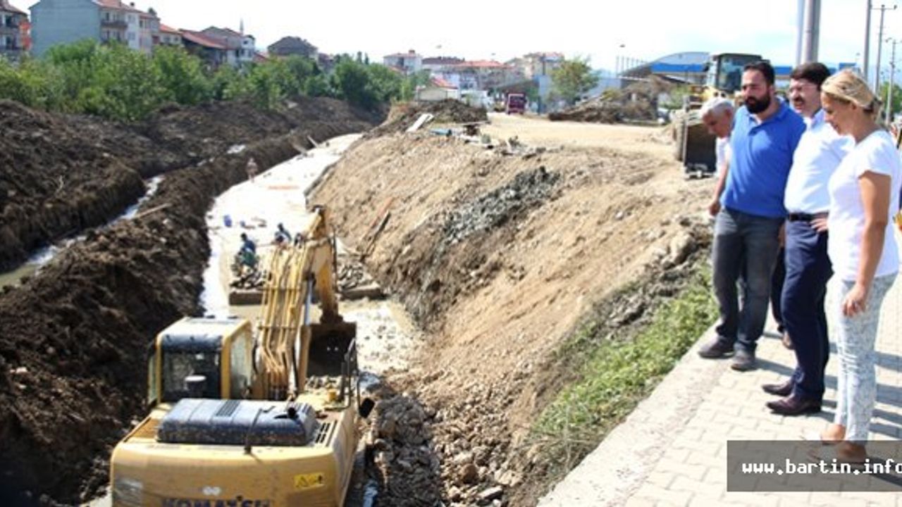 Tuna Mahallesi'nde Taşkın Koruma Çalışmaları