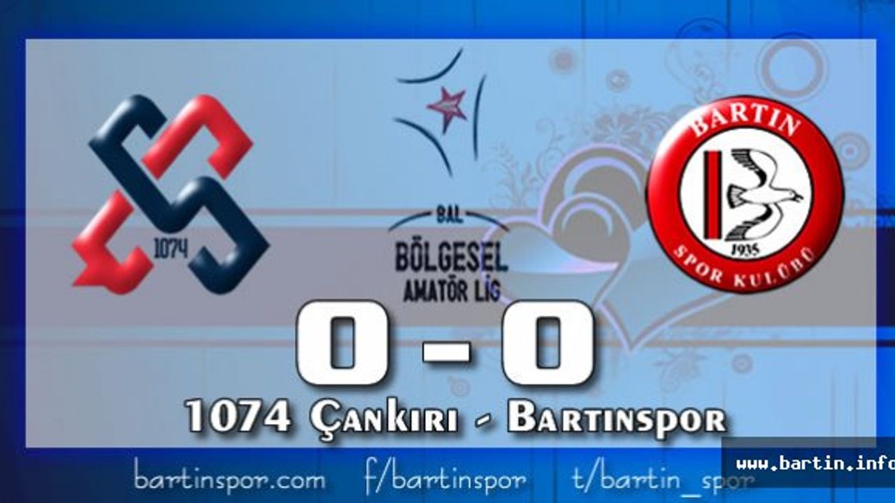Bartınspor Çankırı'da Tekledi: 0-0