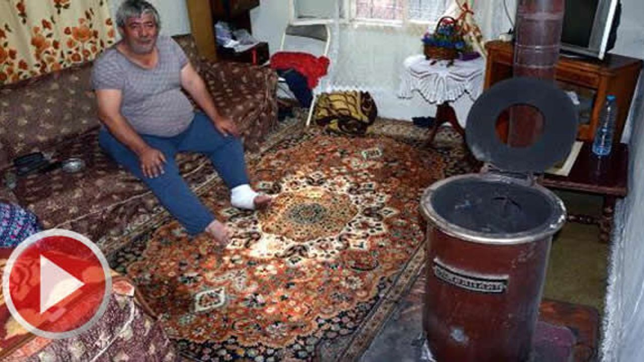 Kömür sobası patladı, ev sahibi yaralandı