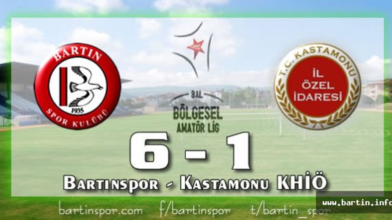 Bartınspor'dan Yarım Düzine Gol: 6-1