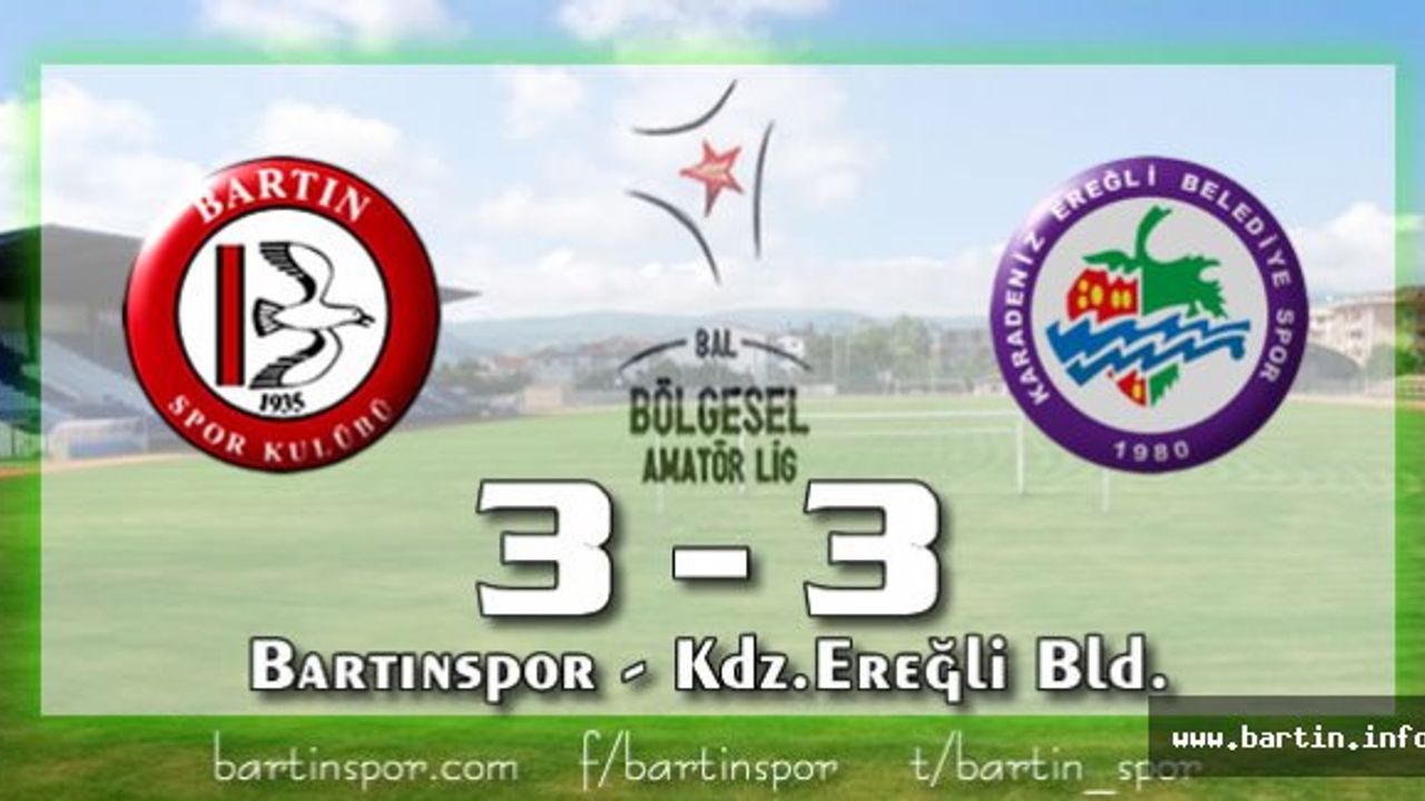 Bartınspor Evinde Kayıp: 3-3