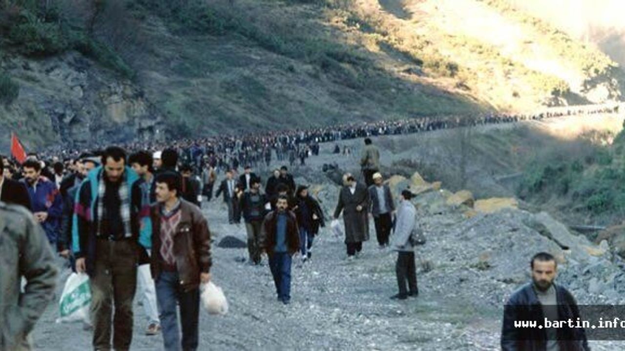 Büyük Madenci Yürüyüşü'nün 27'nci yılı