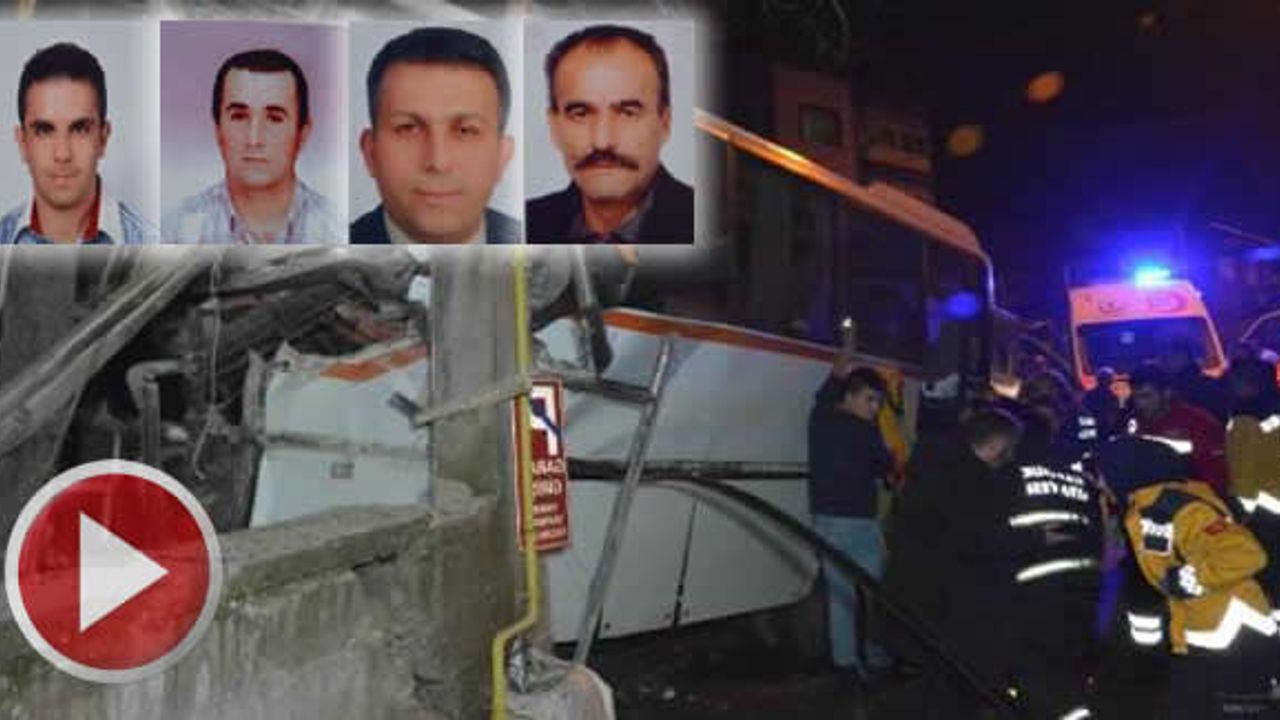 Eve çarpan midibüste ölen 4 kişi toprağa verildi