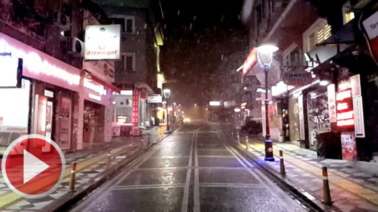 Bartın'a Beklenen Kar Mart Ayıyla Geldi