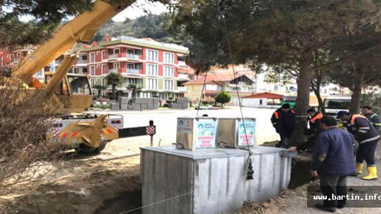 İnkumu'nda Çöp Konteynerleri Yer Altına Alınıyor