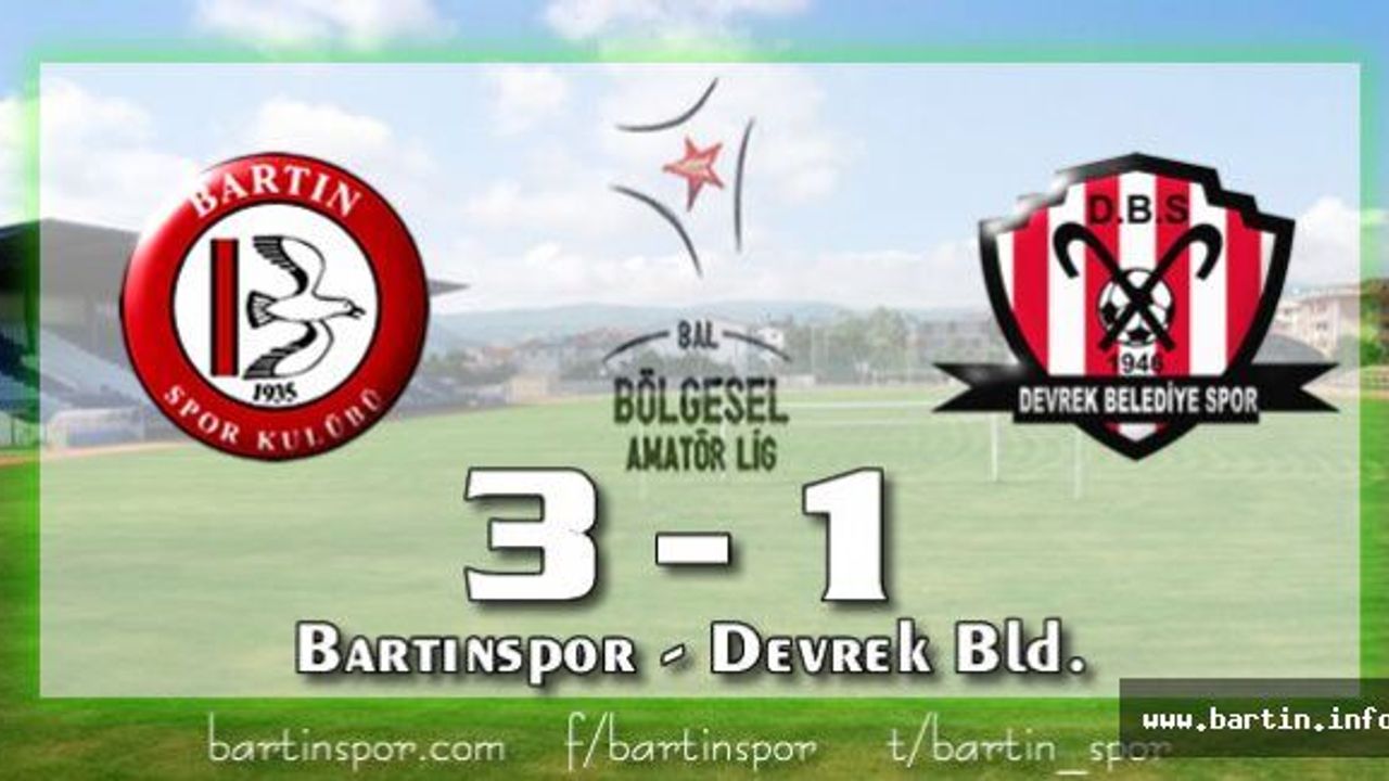 Lider Bartınspor Hedefe Uygun Adım: 3-1