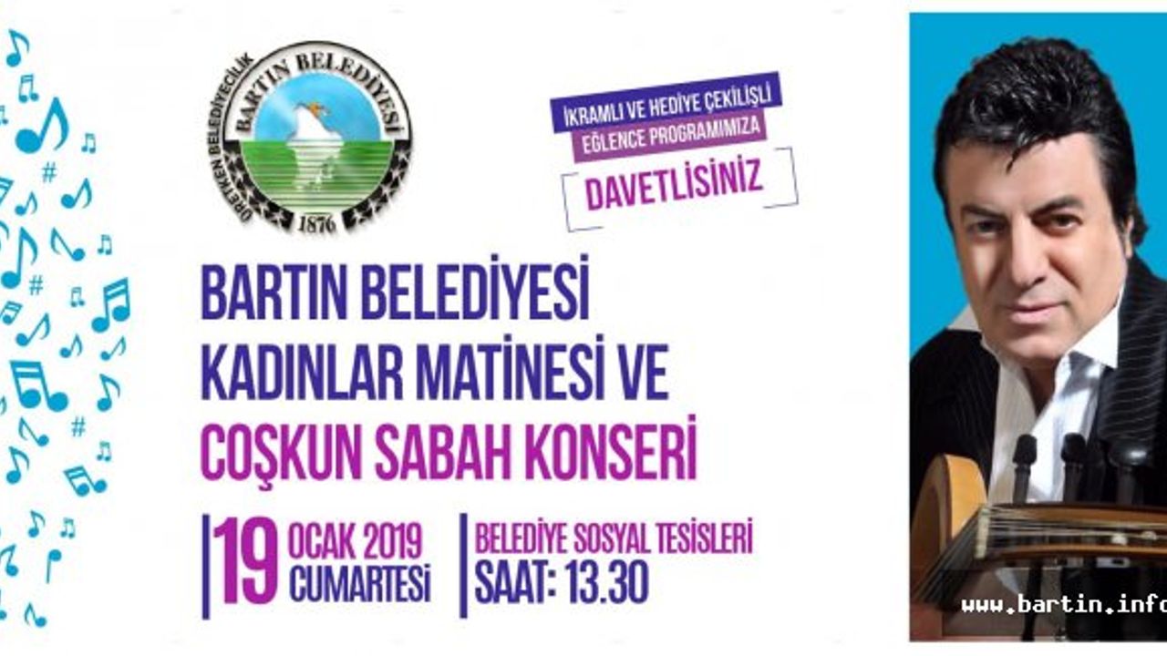 Coşkun Sabah Bartın'a Geliyor