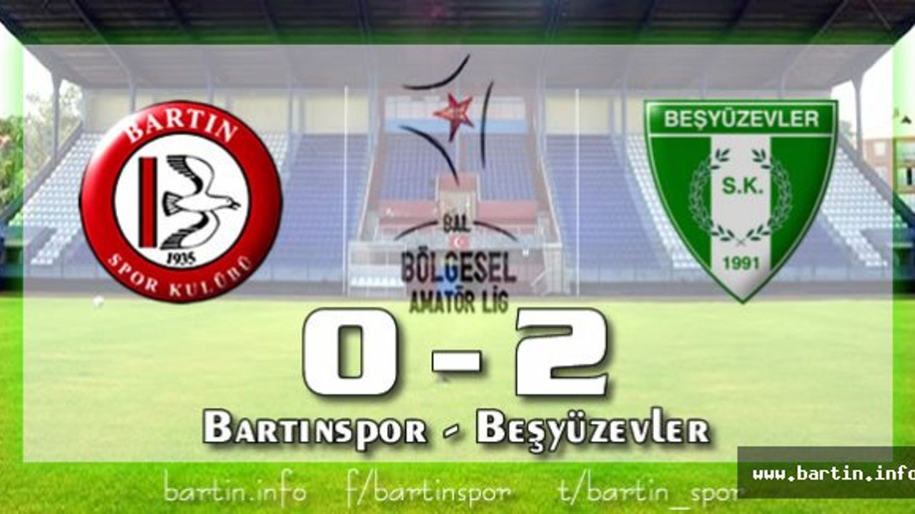 Bartınspor Ligi Bitirdi: 0-2