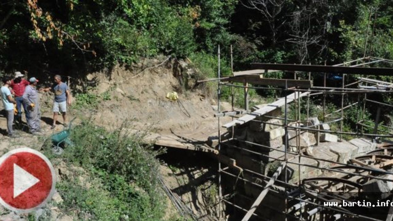 Amasra'da Olimpiyat Köprüsü Onarılıyor