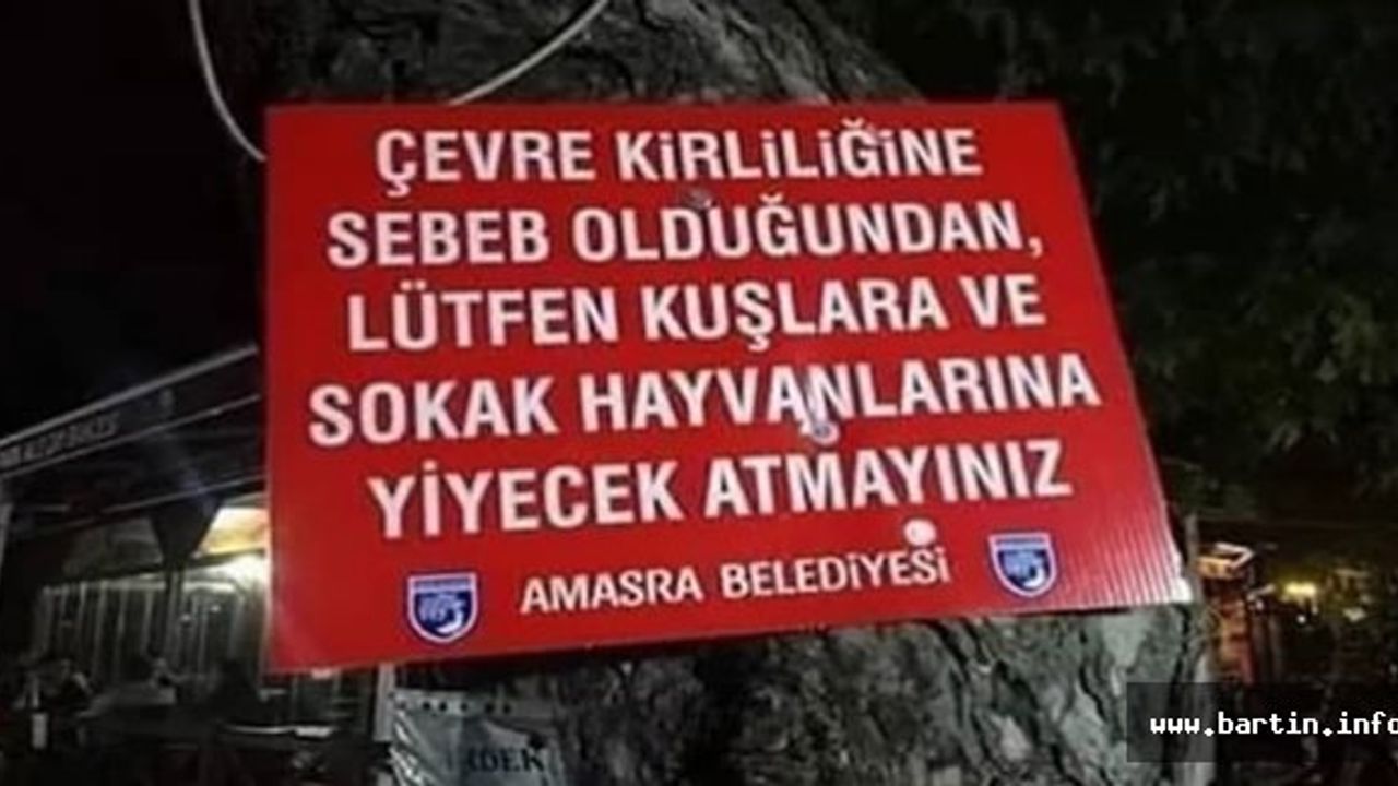 Amasra'da Tepki Çeken Tabelaya Açıklama