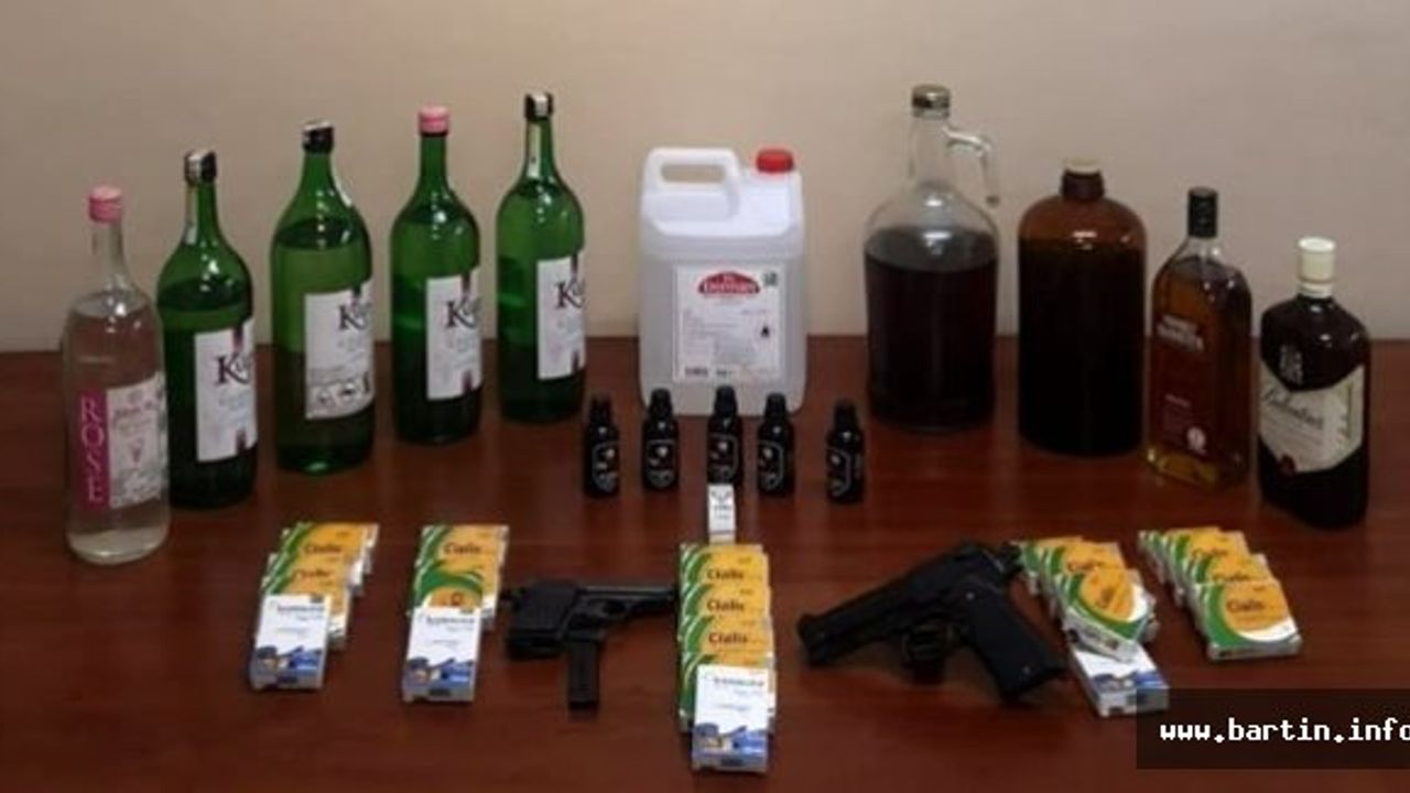 Sahte içki ve cinsel uyarıcı hap operasyonu