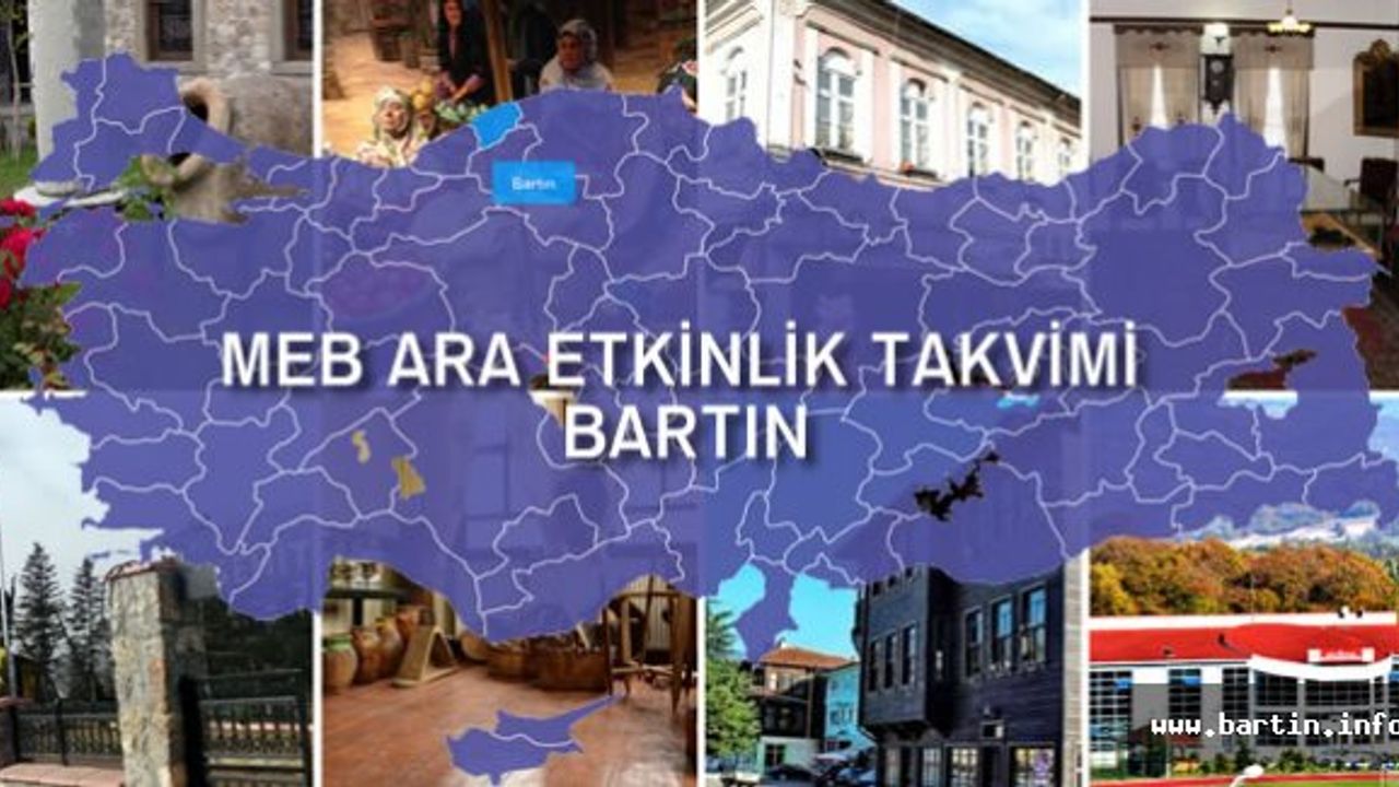 Bartın İçin Ara Tatil Etkinlik Takvimi