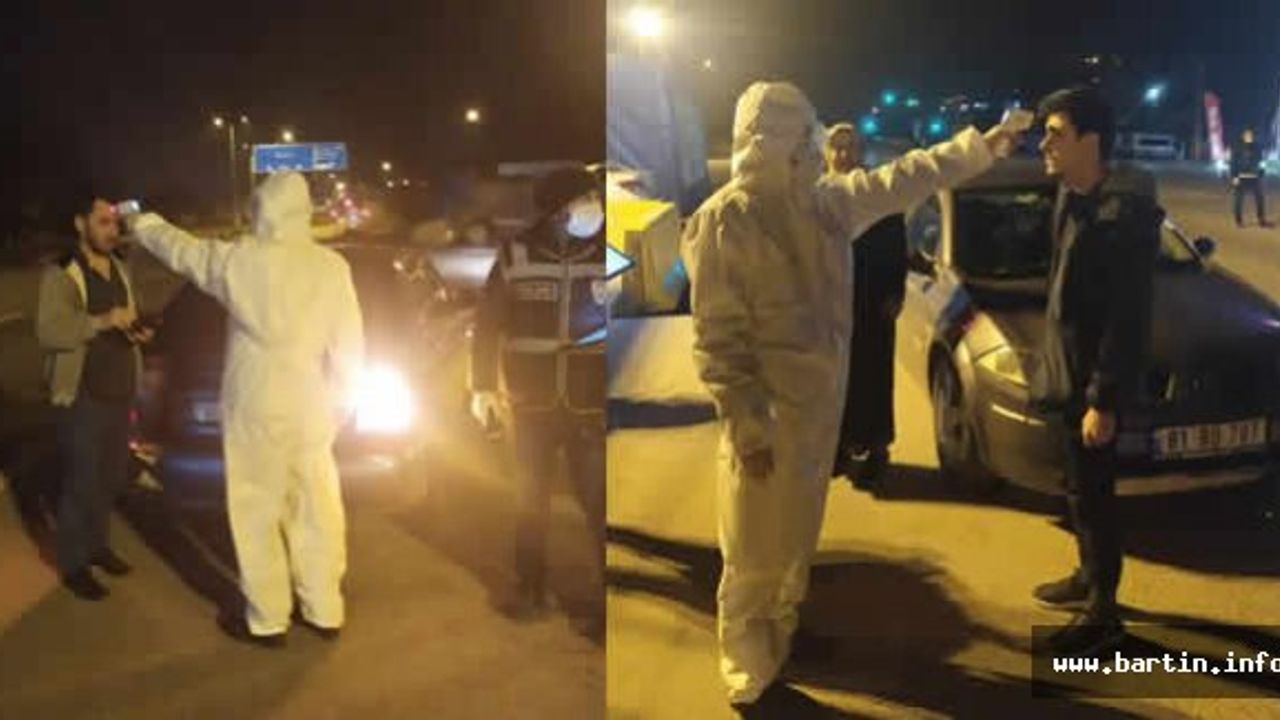 Bartın'a Girişlerde Koronavirüs Taraması