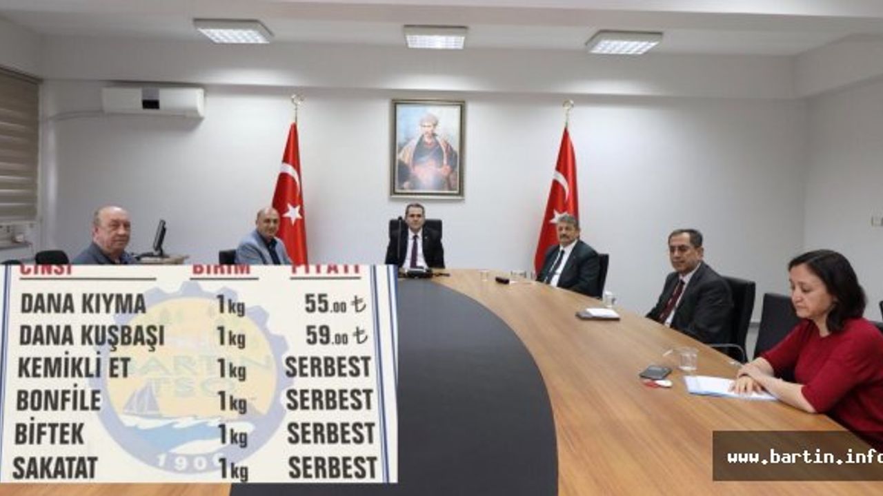 Bartın'da Et Zammı İçin Acil Toplantı