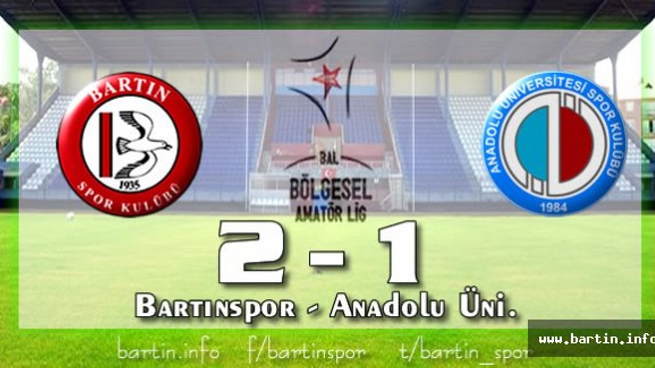 Bartınspor'da Fatih Attı, Selamı Çaktı: 2-1