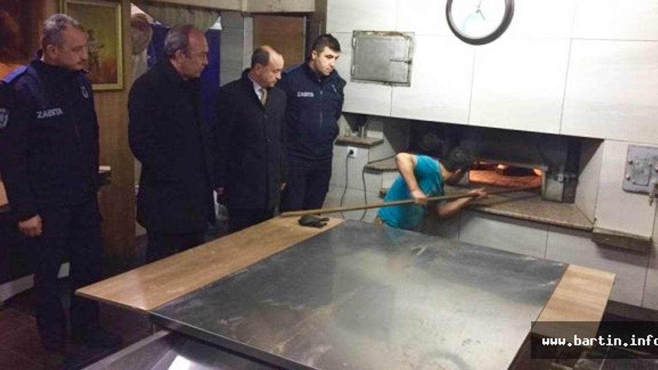 Pastane ve Fırınlara Gece Yarısı Denetimi
