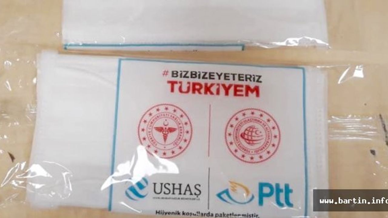 Bartın'da 497 Paket Maske Dağıtılıyor