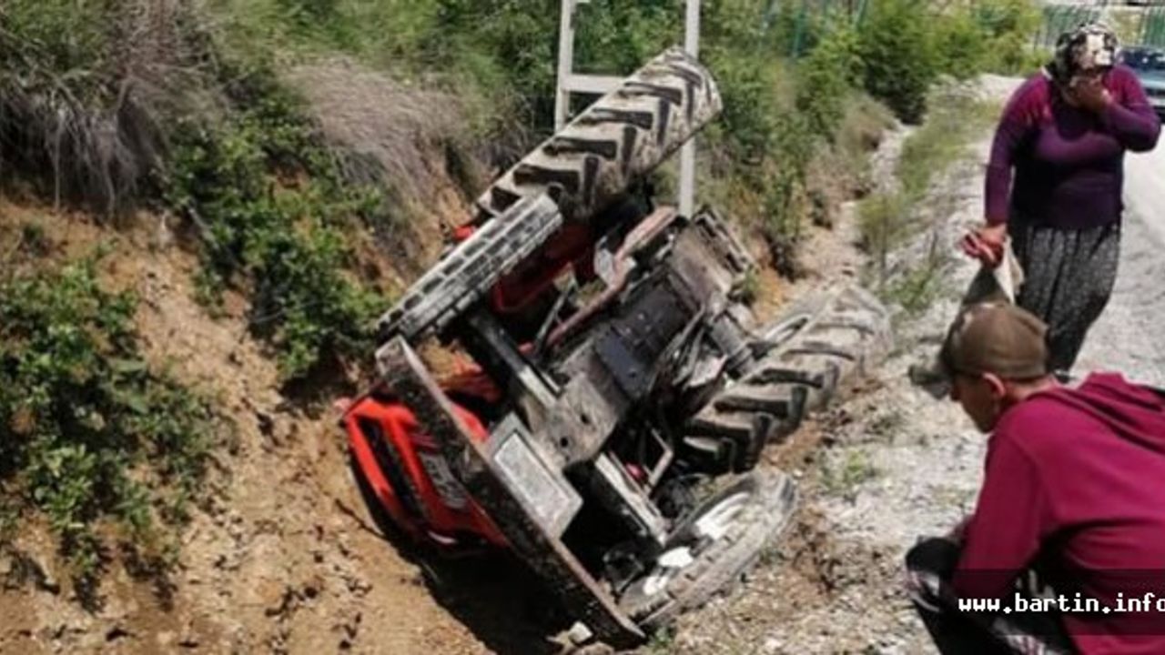 Traktörün Altında Kalan Genç Yaralandı