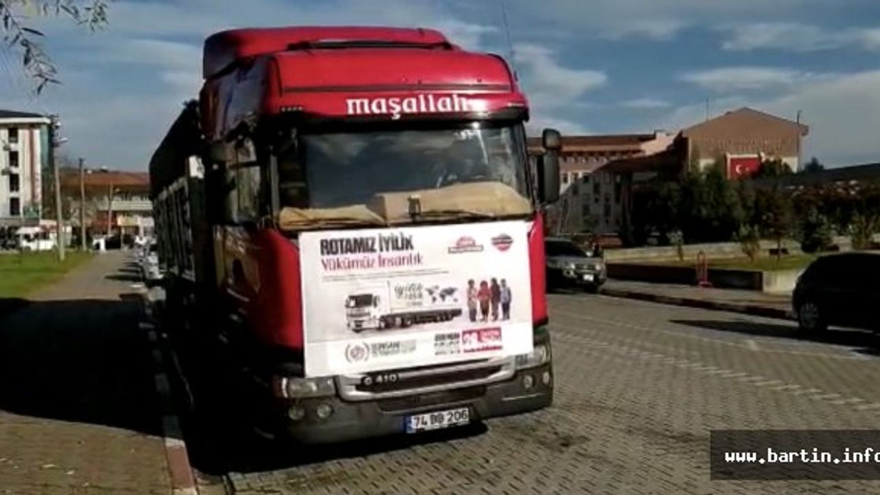 Bartın’dan Suriye’ye Yardım TIR’ı Yola Çıktı