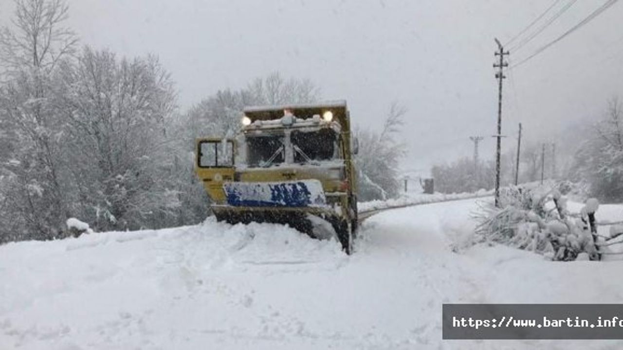 Bartın'da 75 Köy Yolu Ulaşıma Kapandı