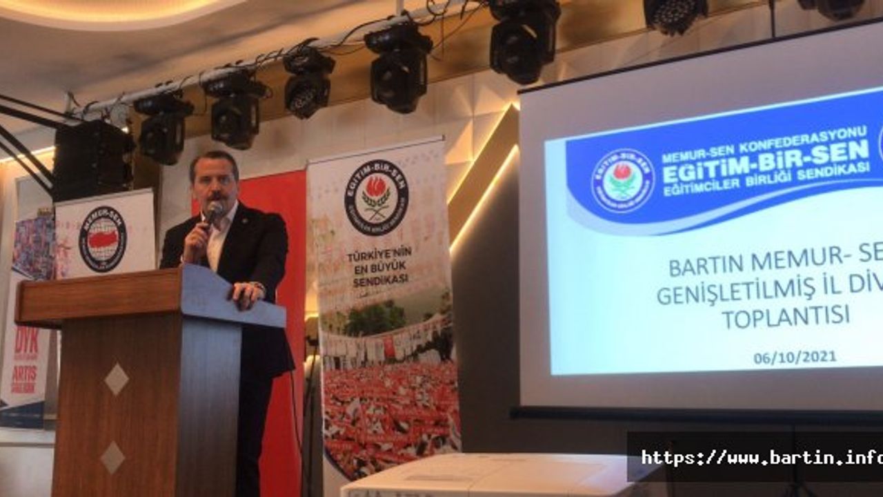 Memur-Sen Genel Başkanı Yalçın Bartın'da