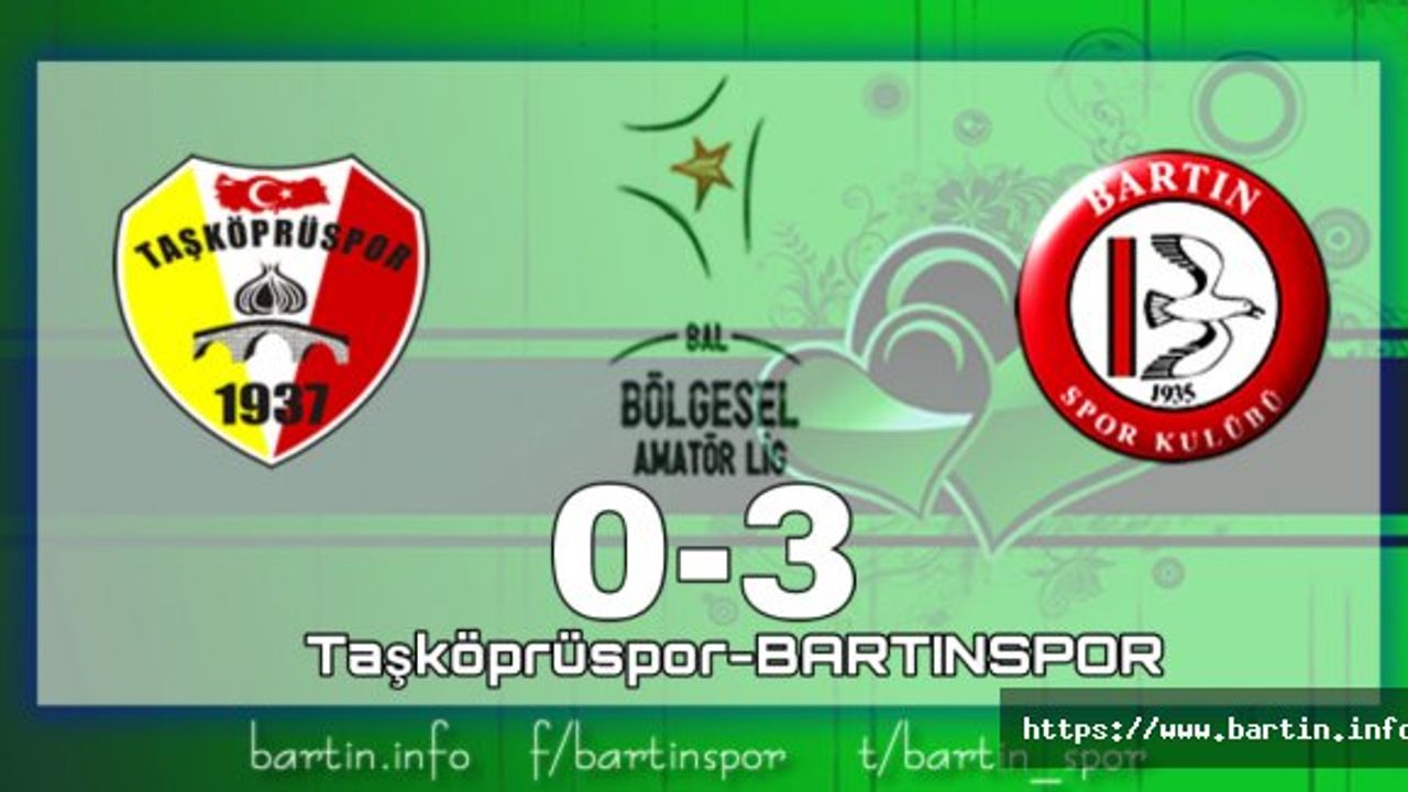 Bartınspor Zirvede Tamamladı: 0-3