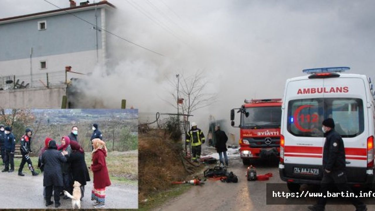 Kedi ve Köpekleri Isıtmak İçin Yakılan Soba Evi Yaktı