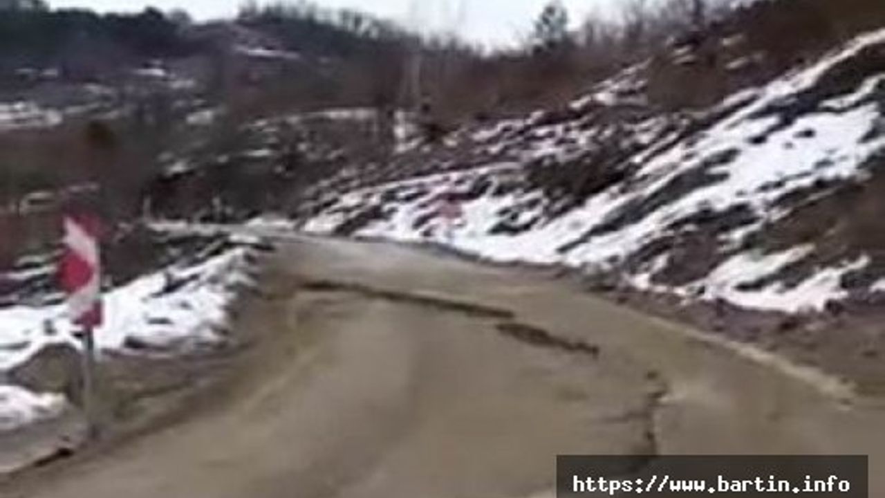 Yol Çöktü, Sürücüler Zor Anlar Yaşıyor