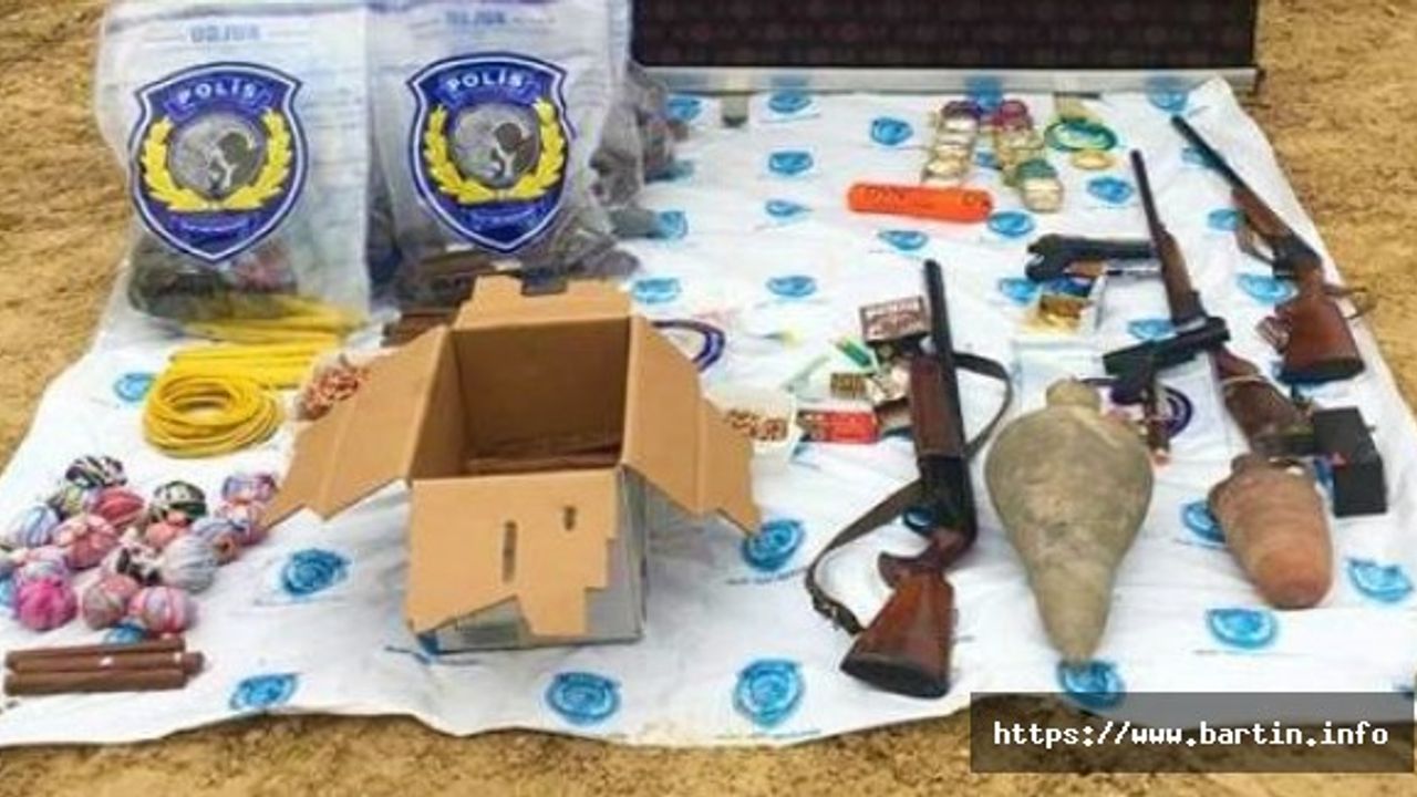 Bartın'da 31 EYP, 435 Adet Dinamit  Ele Geçirildi