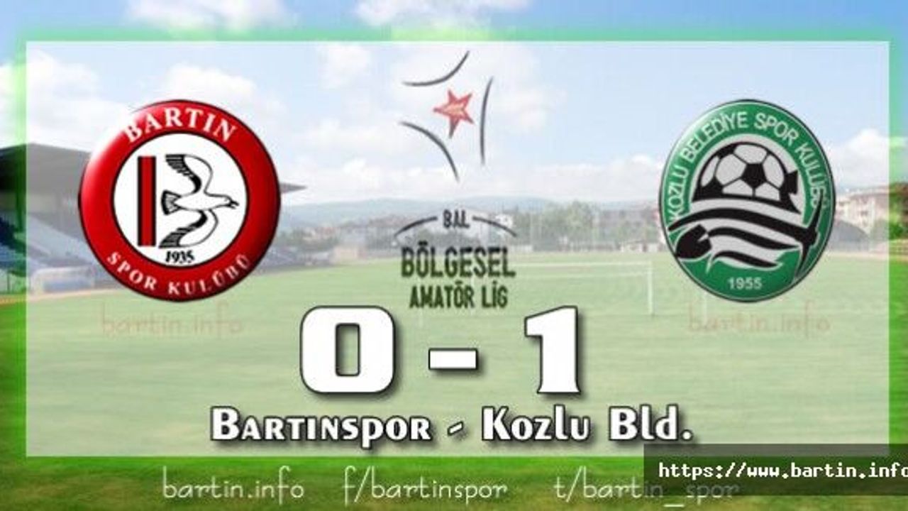 Bartınspor Evinde Kayıp: 0-1