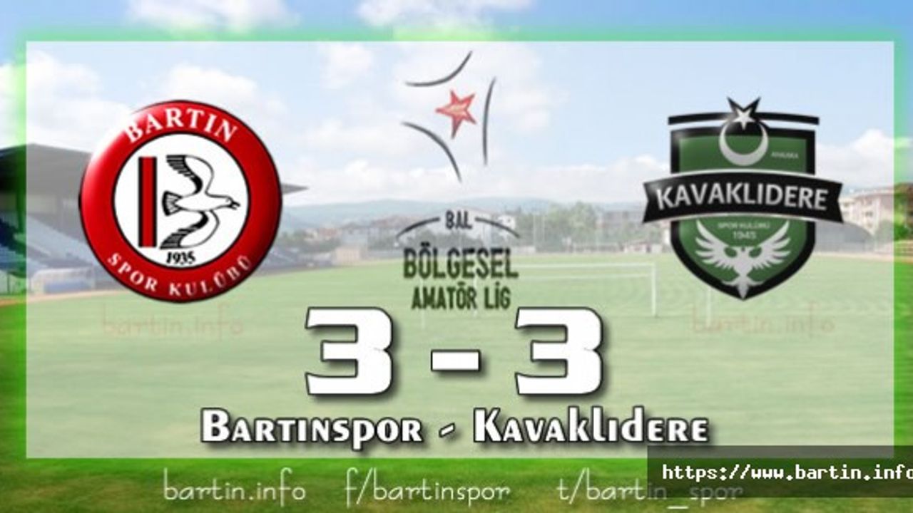 Bartınspor'dan Müthiş Geri Dönüş: 3-3