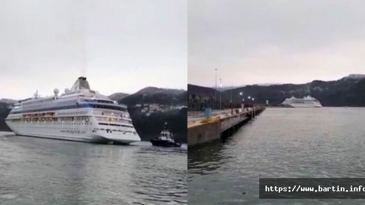 Hasarlı Kruvaziyer Amasra'dan Yola Çıktı