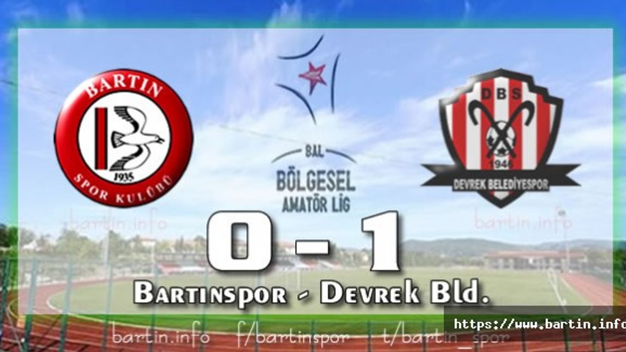 Bartınspor Evinde Kayıp: 0-1