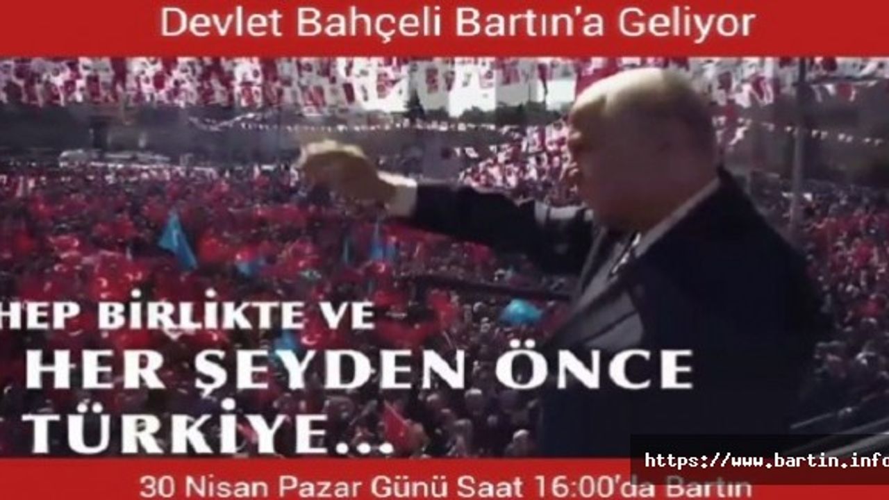 MHP Lideri Devlet Bahçeli Bartın'a Geliyor