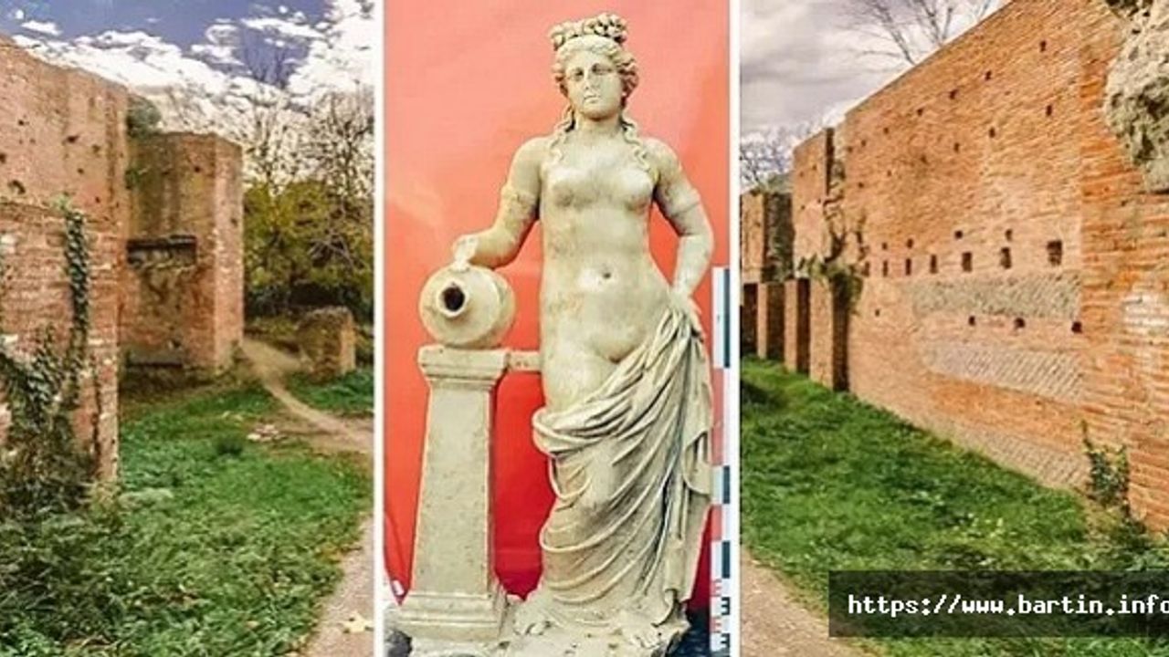 Amasra'da 1800 Yıllık Su Perisi Heykeli Bulundu