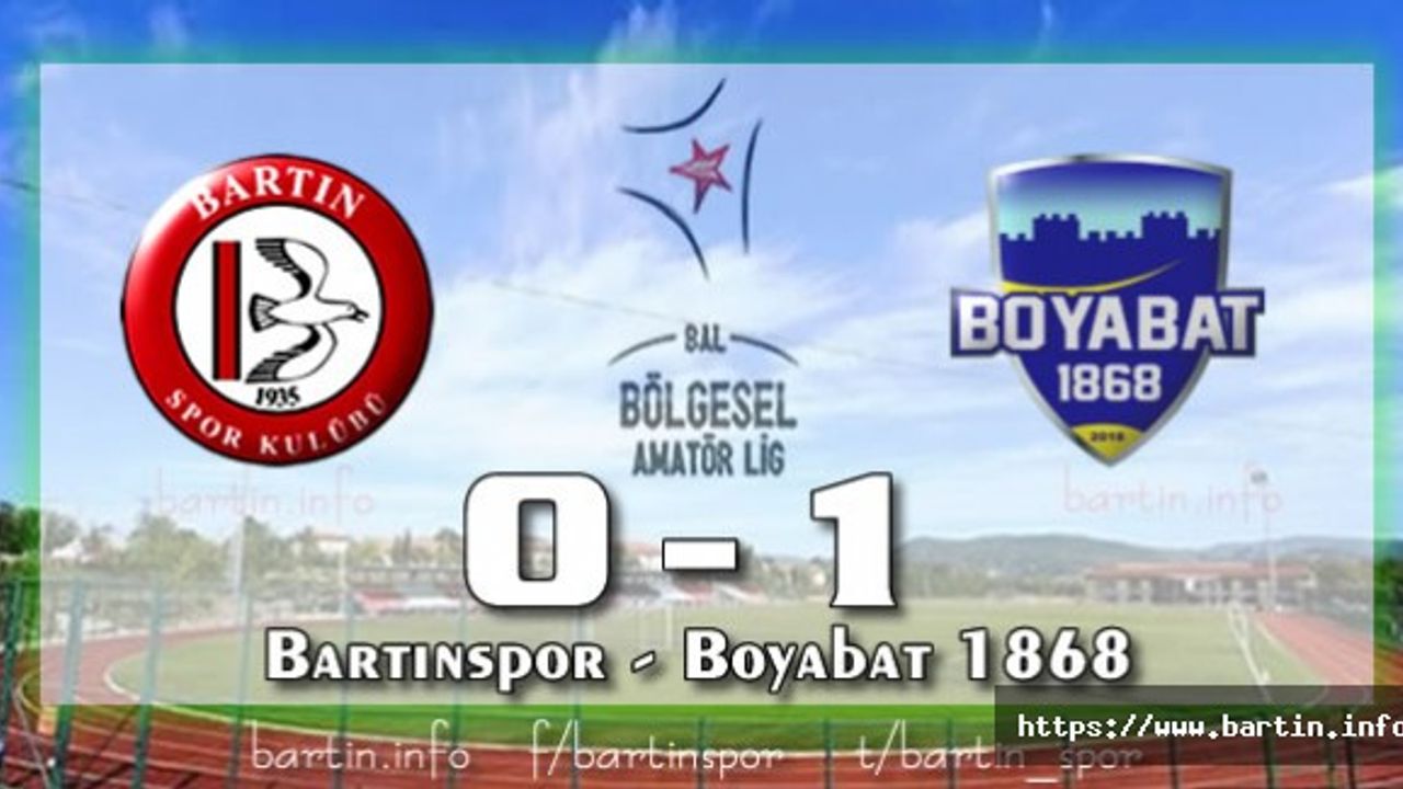 Bartınspor Maça ve Sezona 0-1 Mağlup Başladı