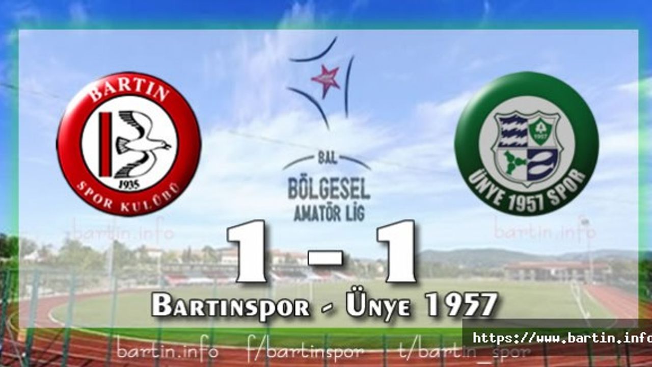 Bartınspor Puanla Tanıştı: 1-1