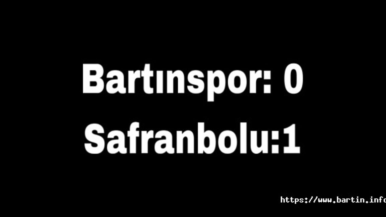 Bartınspor Dibe Demir Attı: 0-1