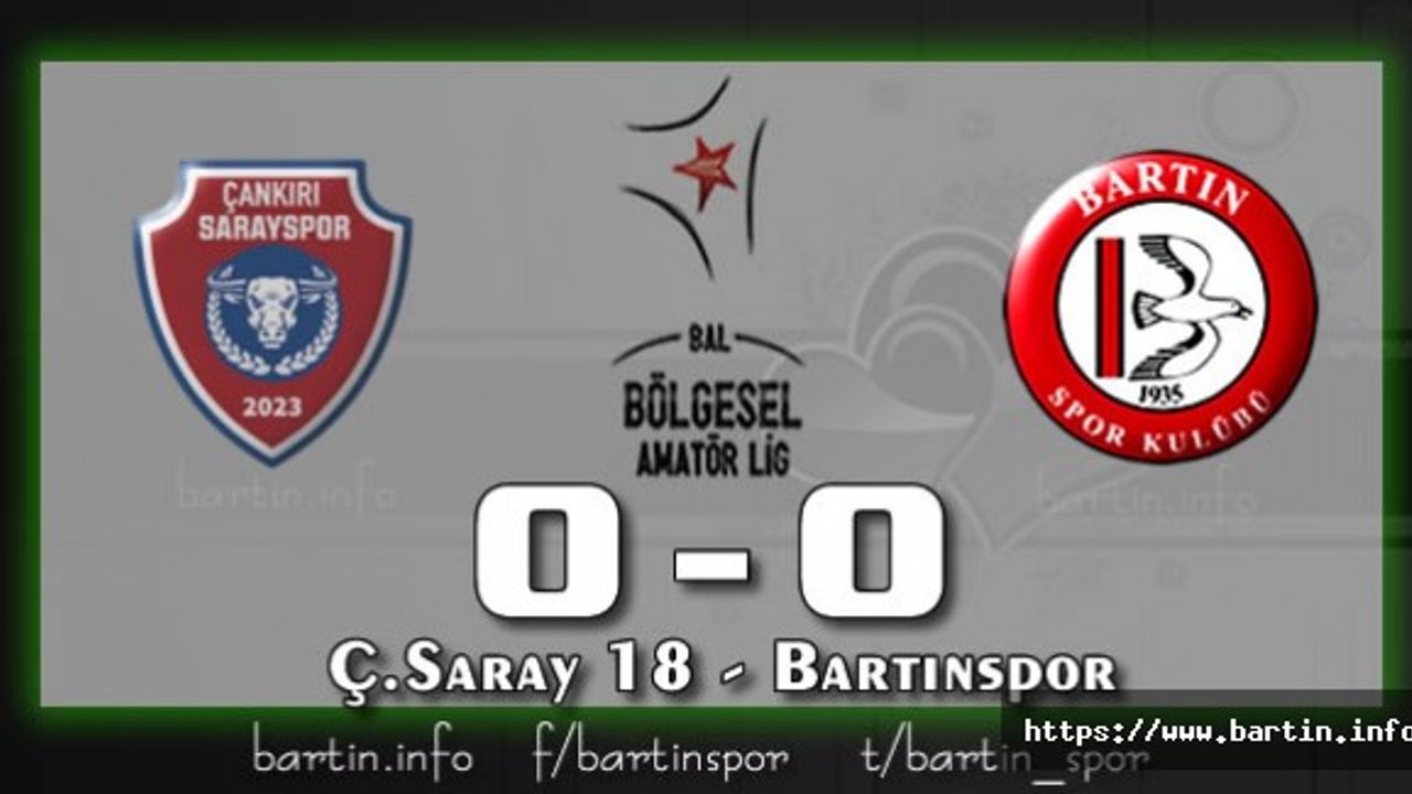 Bartınspor'da Çöküş Devam Devam Ediyor: 0-0